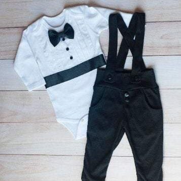 Baby Tuxedo - Black and White